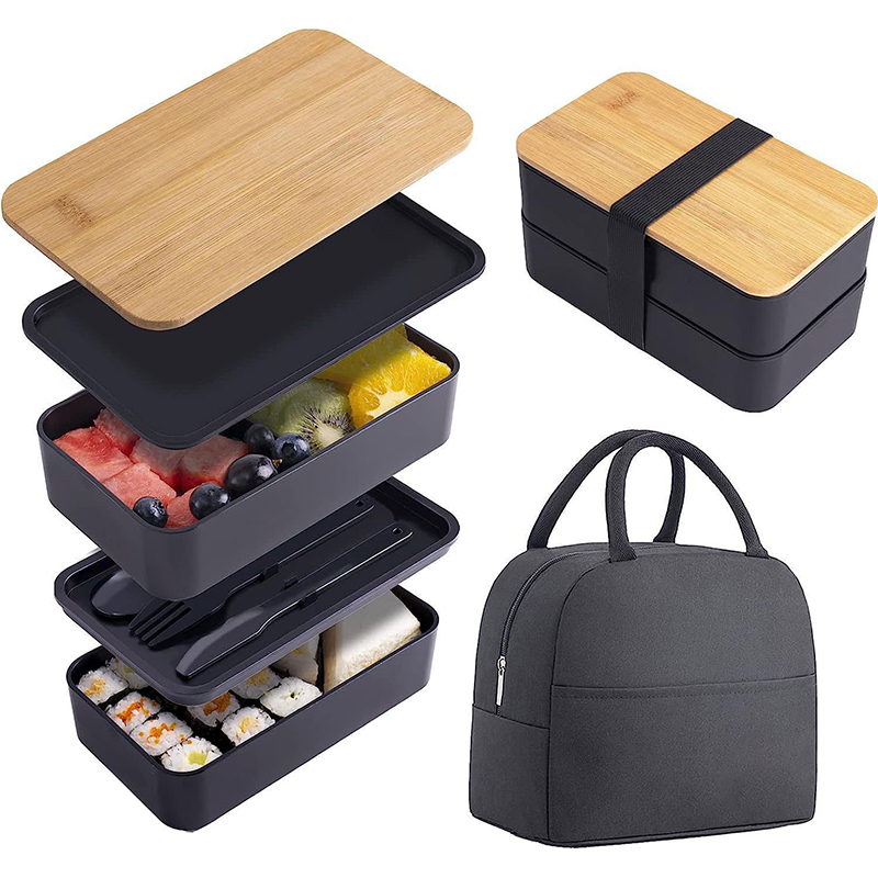 Meal Prep Fit - 식기가 포함된 쌓을 수 있는 도시락