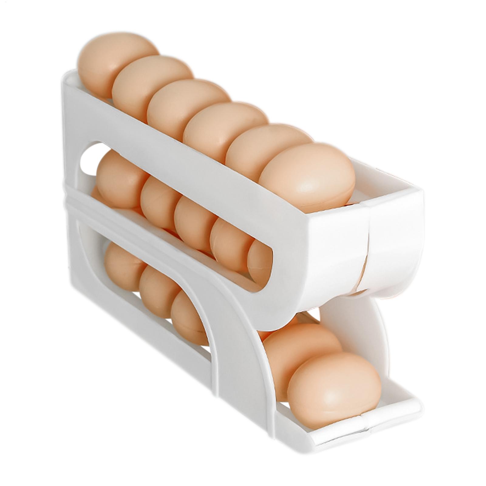 Meal Prep Egg Whites - 냉장고용 계란 보관함 3단 자동 롤링