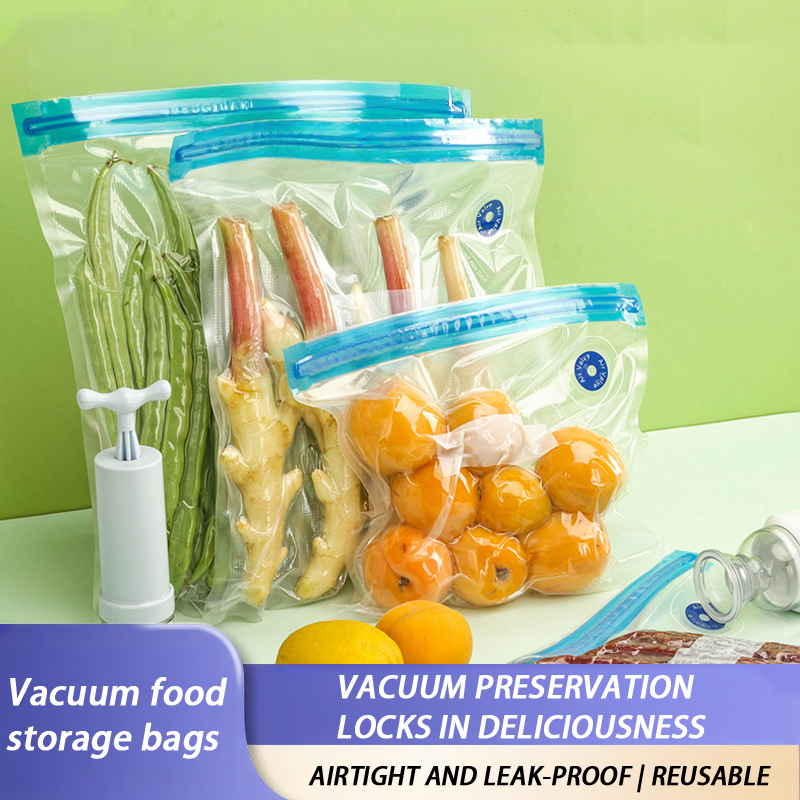 1PC 재사용 가능한 진공 밀봉 백, 지퍼락 BPA 프 - Meal Prep Fit 리뷰 및 가격