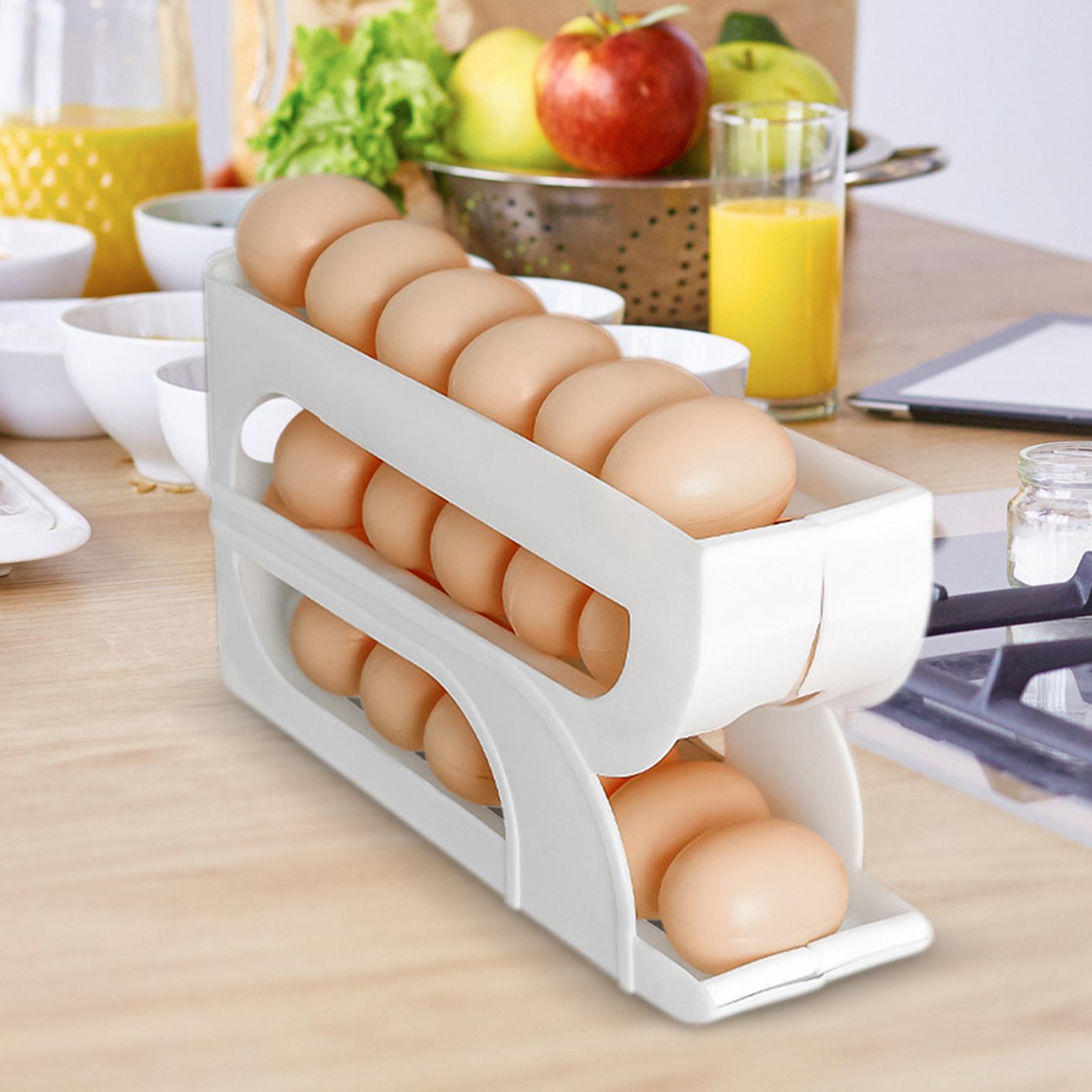 냉장고용 계란 보관함 3단 자동 롤링 계란 보관 랙 식 - Meal Prep Egg Whites 리뷰 및 가격