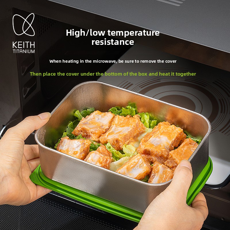 Keith 티타늄 런치박스, 방수 밀폐 800ml, 캠 - Meal Prep No Microwave 리뷰 및 가격