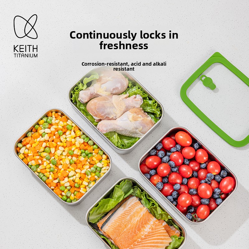Keith 티타늄 런치박스, 방수 밀폐 800ml, 캠 - Meal Prep No Microwave 리뷰 및 가격