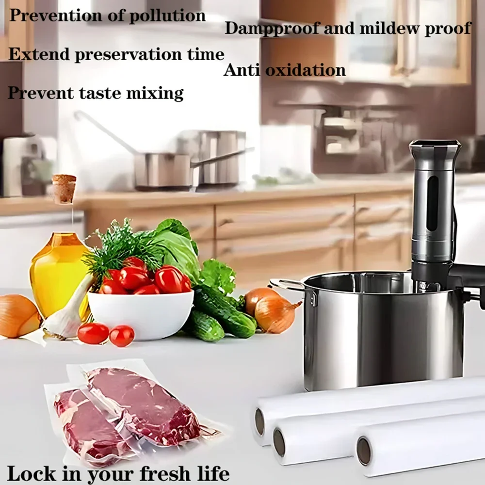 식품용 진공 봉투 1롤, 진공 식품 보존 봉투, BPA - Meal Prep Fit 리뷰 및 가격