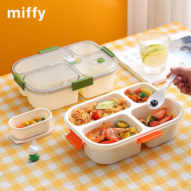 귀여운 미피 만화 캐릭터 도시락통(뚜껑 포함) 전자레인 - Meal Prep No Microwave 리뷰 및 가격